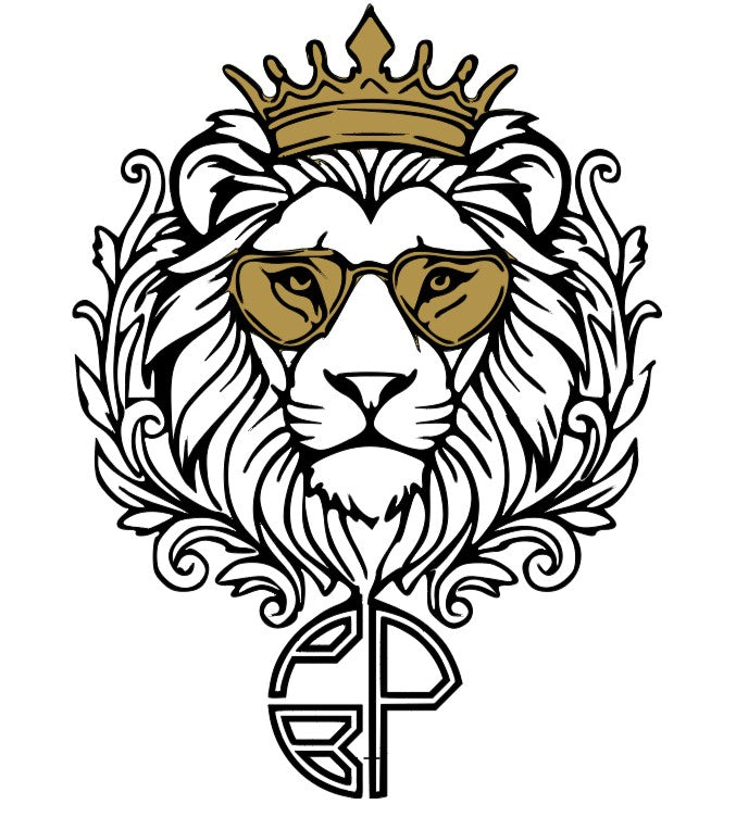 "Monarchy Lion" Filigree Pin/Medallion (Elaborate Black)