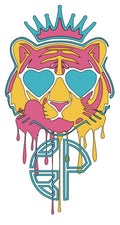 "Street Majesty Drip" Tiger Pin (Pop Art Graffiti)