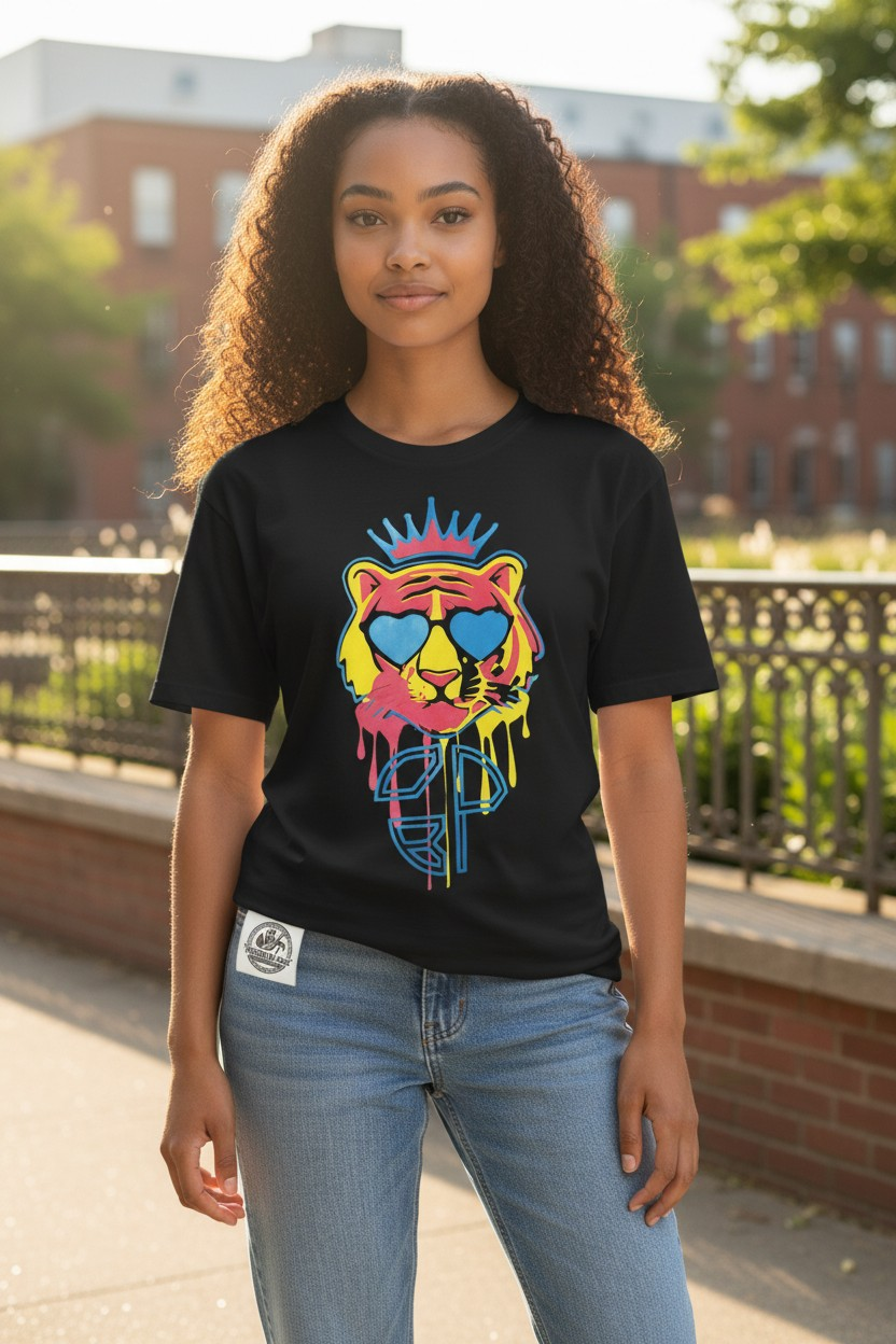 "Street Majesty Drip" Tiger Pin (Pop Art Graffiti)